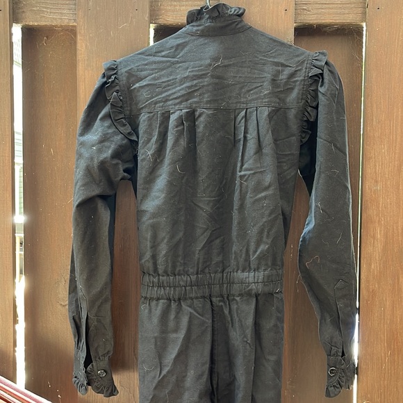 Black Vintage Cyrk it by Lou Cirkez cotton jumpsuit! SUPER COOL! Worn once! - Picture 5 of 6